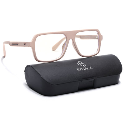 Eyejack Crossline Cream Wayfarer Eyeglasses for Men & Women (2904FCL2104-C6)