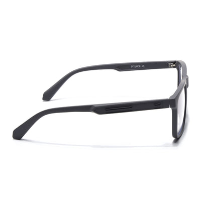 Eyejack Crossline Grey Square Eyeglasses for Men & Women (2905FCL2106-C2)