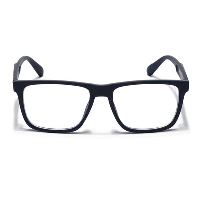 Eyejack Crossline Navy Blue Square Eyeglasses for Men & Women (2905FCL2107-C3)