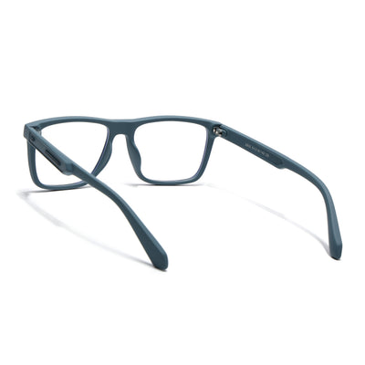 Eyejack Crossline Blue Square Eyeglasses for Men & Women (2905FCL2108-C4)