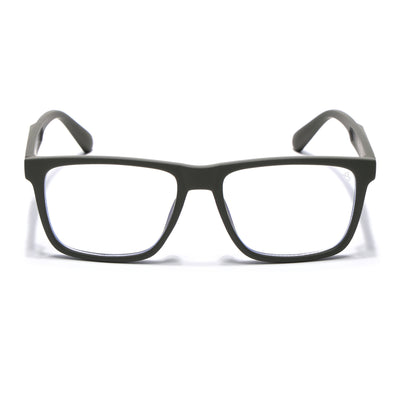 Eyejack Crossline Green Square Eyeglasses for Men & Women (2905FCL2109-C5)