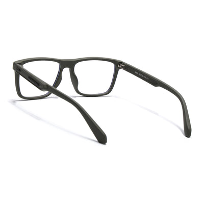 Eyejack Crossline Green Square Eyeglasses for Men & Women (2905FCL2109-C5)