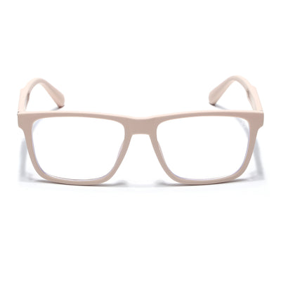 Eyejack Crossline Cream Square Eyeglasses for Men & Women (2905FCL2110-C6)