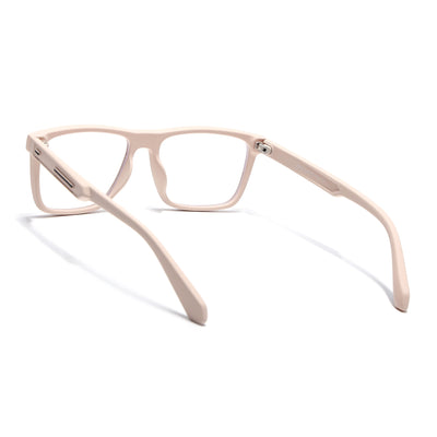 Eyejack Crossline Cream Square Eyeglasses for Men & Women (2905FCL2110-C6)
