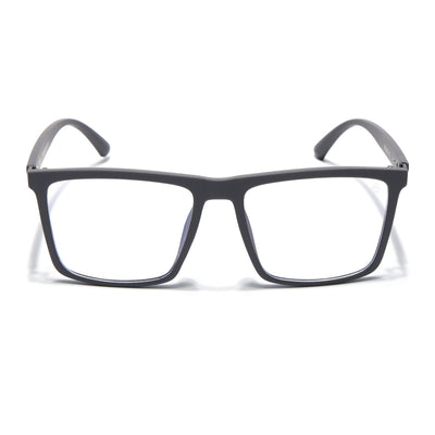 Eyejack Crossline Grey Square Eyeglasses for Men & Women (2906FCL2112-C2)