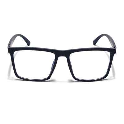 Eyejack Crossline Navy Blue Square Eyeglasses for Men & Women (2906FCL2113-C3)