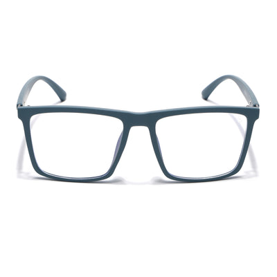 Eyejack Crossline Blue Square Eyeglasses for Men & Women (2906FCL2114-C4)