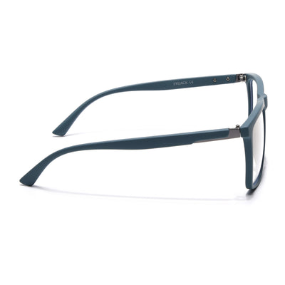 Eyejack Crossline Blue Square Eyeglasses for Men & Women (2906FCL2114-C4)
