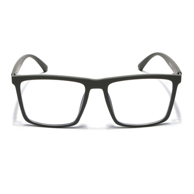 Eyejack Crossline Green Square Eyeglasses for Men & Women (2906FCL2115-C5)
