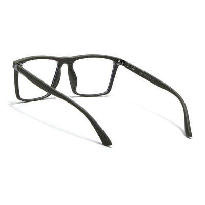 Eyejack Crossline Green Square Eyeglasses for Men & Women (2906FCL2115-C5)