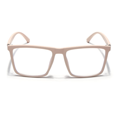 Eyejack Crossline Cream Square Eyeglasses for Men & Women (2906FCL2116-C6)