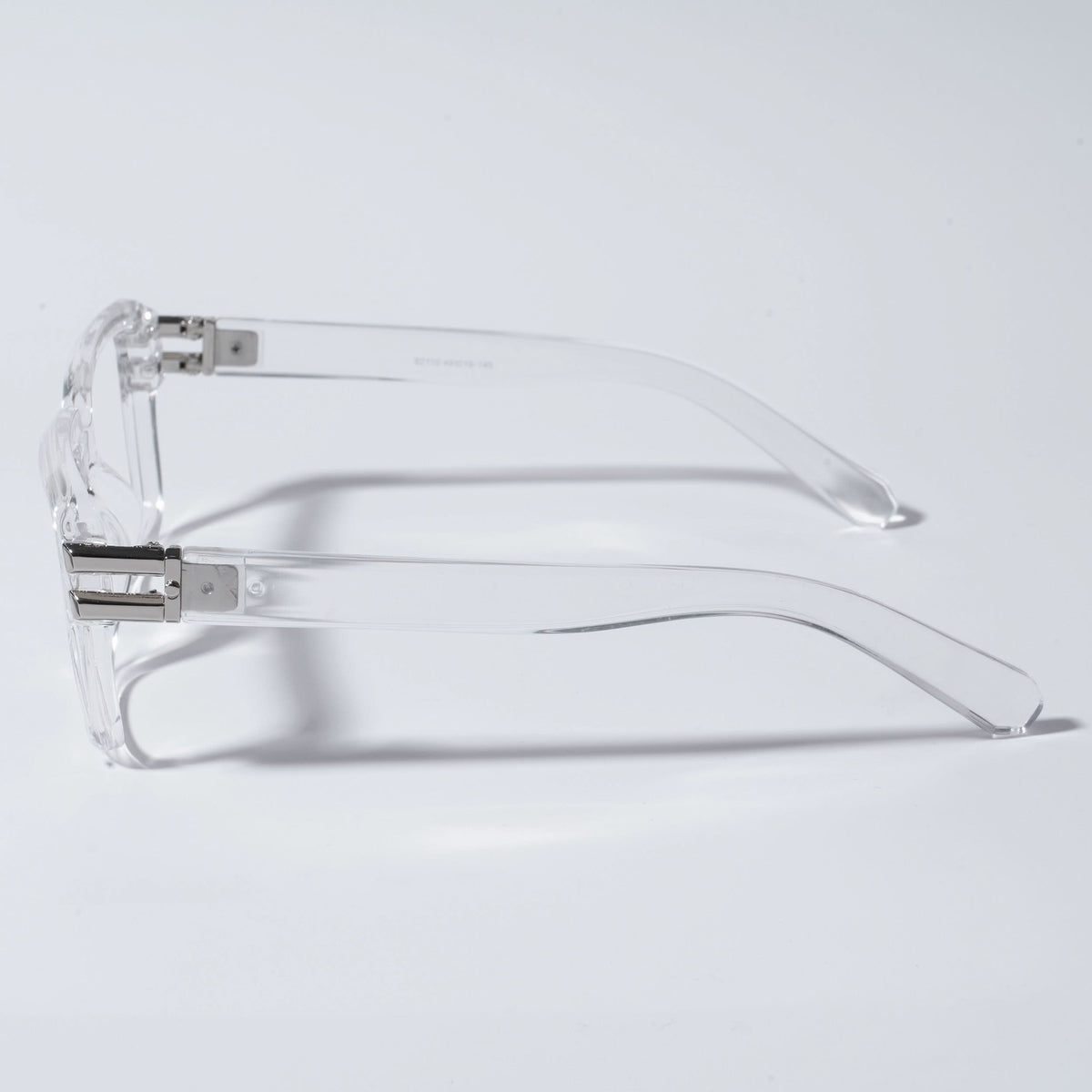 Eyejack Wolf Transparent Square Eyeglasses for Men & Women (82110MG4962-C3)