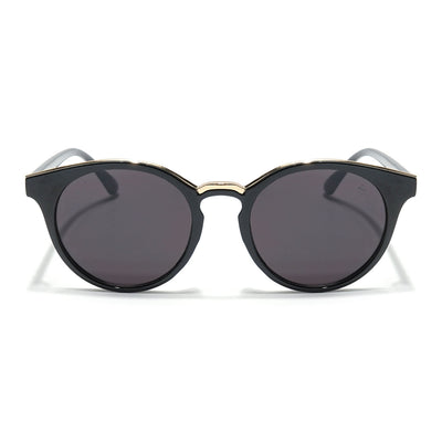 Eyejack Black & Golden Cateye Sunglasses for Women (30101CL885)