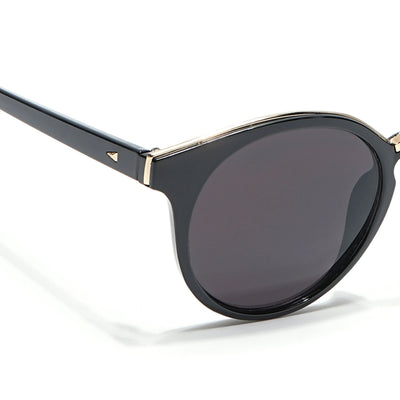Eyejack Black & Golden Cateye Sunglasses for Women (30101CL885)