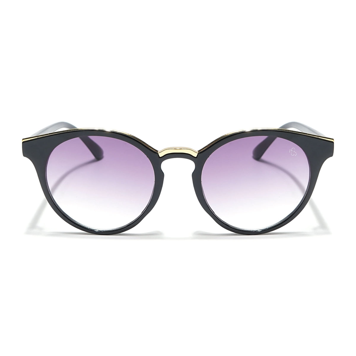 Eyejack Black & Golden Cateye Sunglasses for Women (30101CL886)