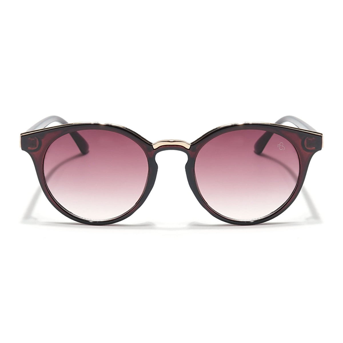 Eyejack Brown & Golden Cateye Sunglasses for Women (30101CL887)