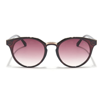 Eyejack Brown & Golden Cateye Sunglasses for Women (30101CL887)