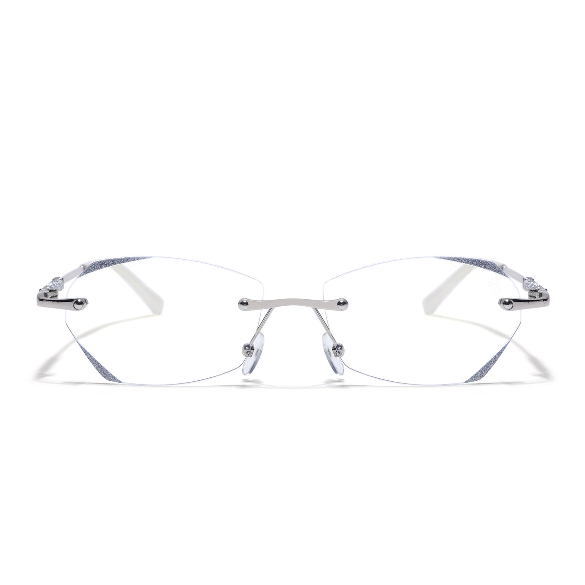 Glitz - Silver Rimless Eyeglasses for Women (3315FCL2597)