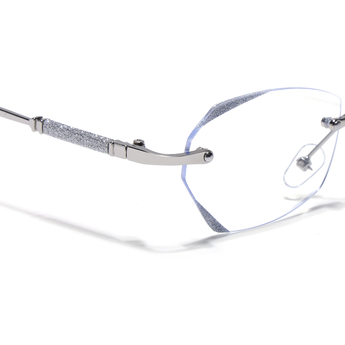 Glitz - Silver Rimless Eyeglasses for Women (3315FCL2597)