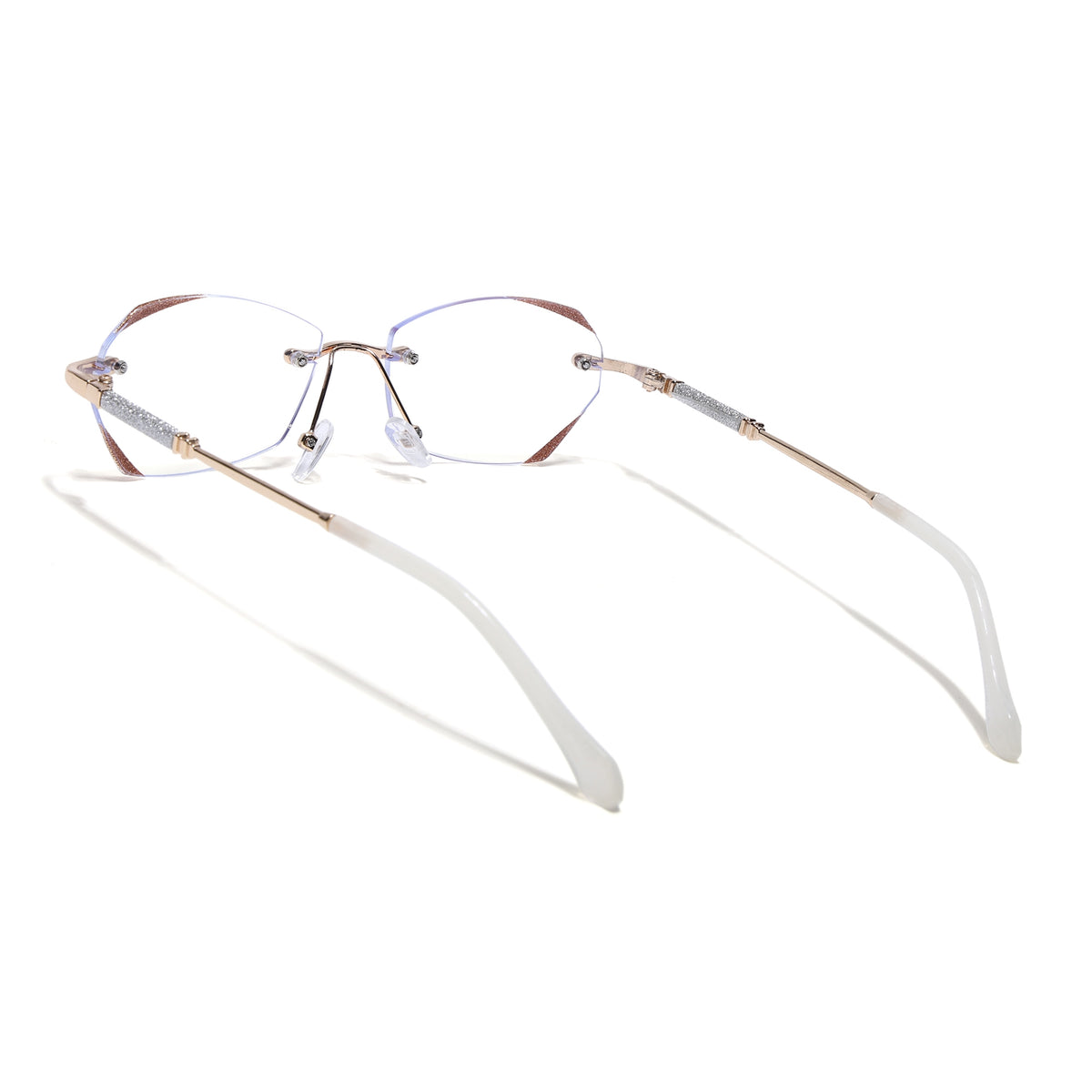 Glitz - Golden Rimless Eyeglasses for Women (3315FCL2598)