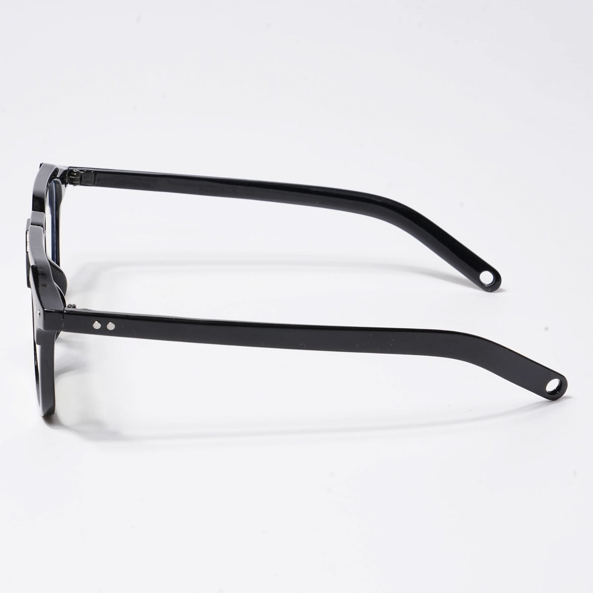 Eyejack Shine Black Square Eyeglasses for Men & Women (3327CL504-C1)