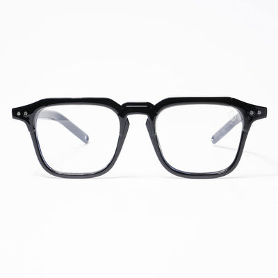 Eyejack Shine Black Square Eyeglasses for Men & Women (3327CL504-C1)