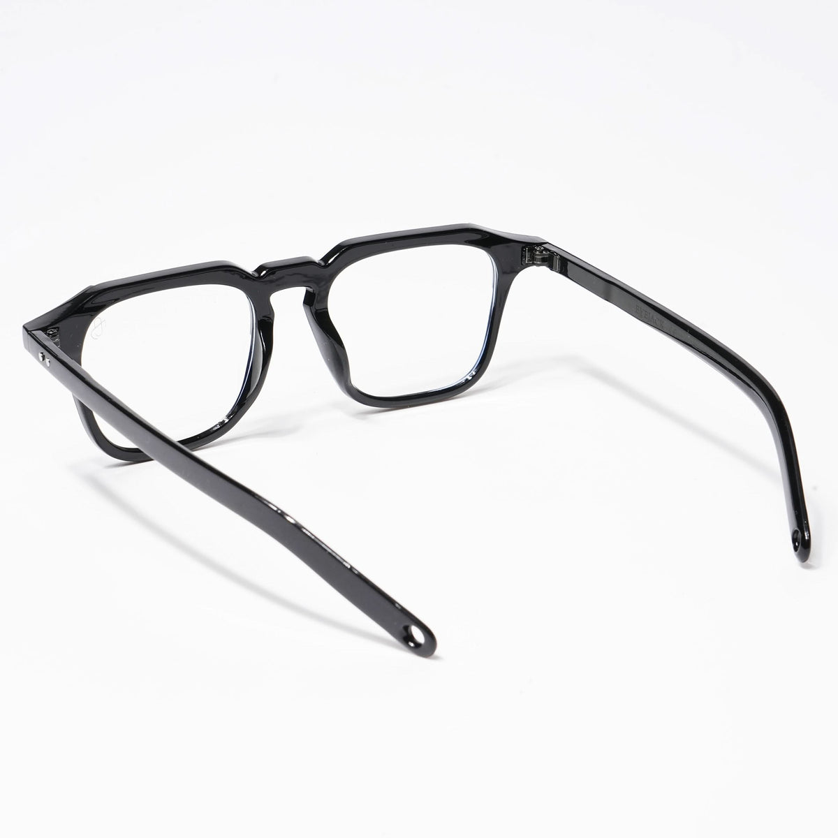 Eyejack Shine Black Square Eyeglasses for Men & Women (3327CL504-C1)