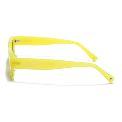Eyejack Yellow Rectangle Sunglasses for Men & Women (3563CL983)