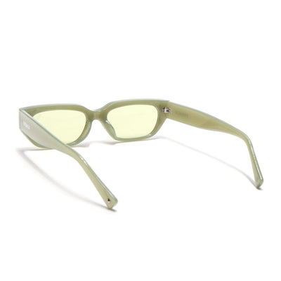 Eyejack Olive Rectangle Sunglasses for Men & Women (3563CL985)