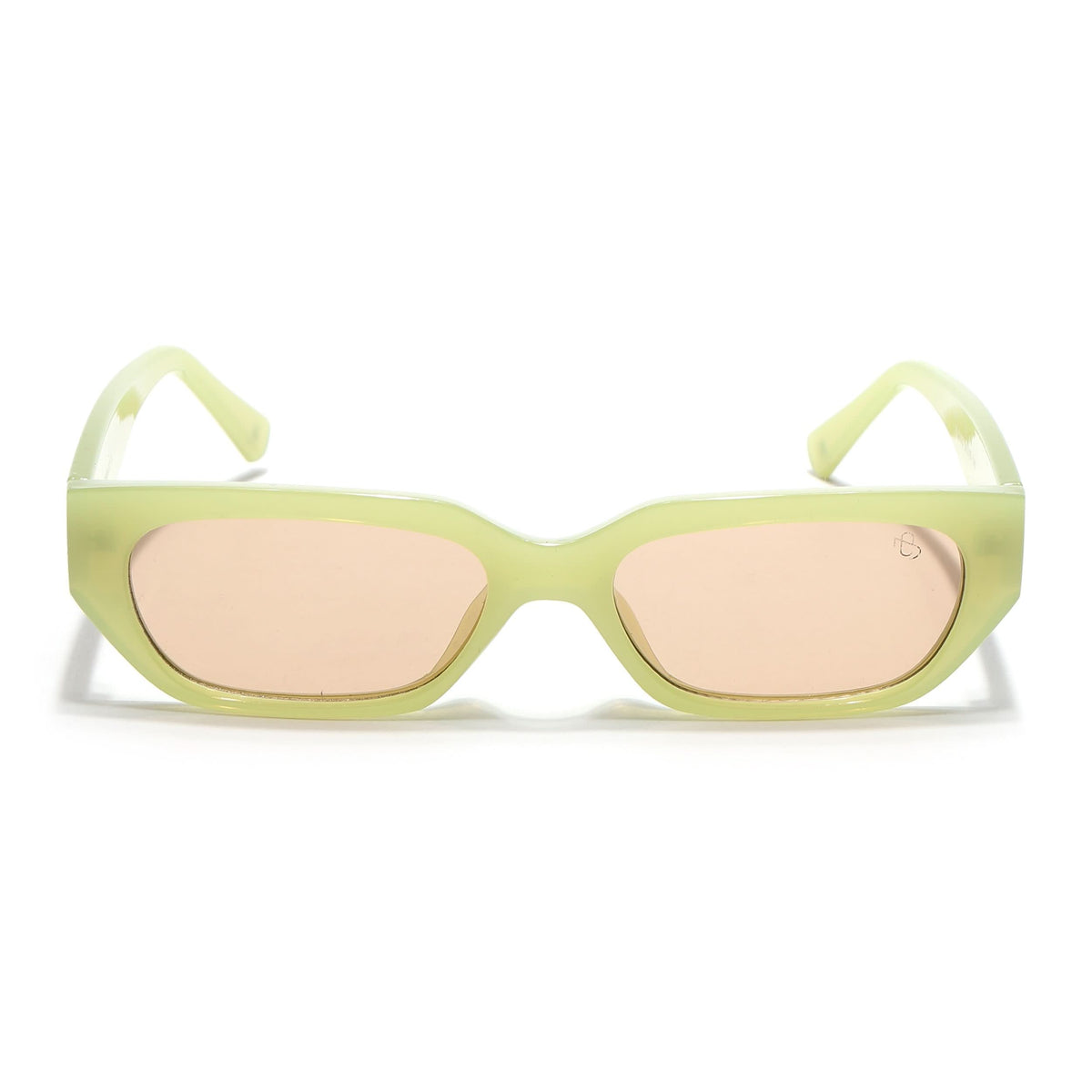 Eyejack Green Rectangle Sunglasses for Men & Women (3563CL986)