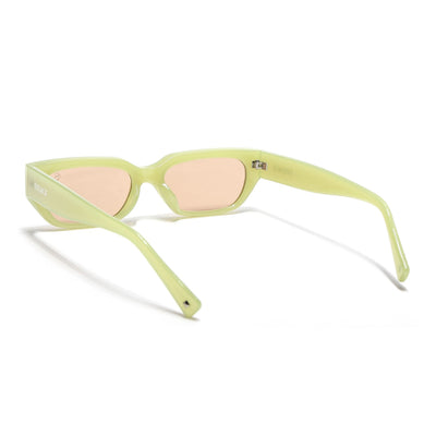 Eyejack Green Rectangle Sunglasses for Men & Women (3563CL986)