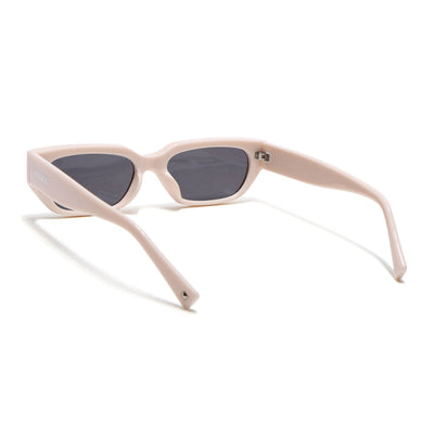 Eyejack White Rectangle Sunglasses for Men & Women (3563CL987)