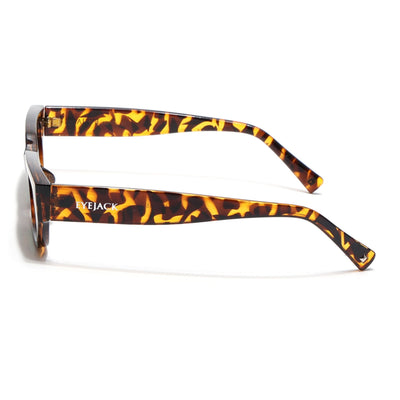 Eyejack Demi Brown Rectangle Sunglasses for Men & Women (3563CL989)