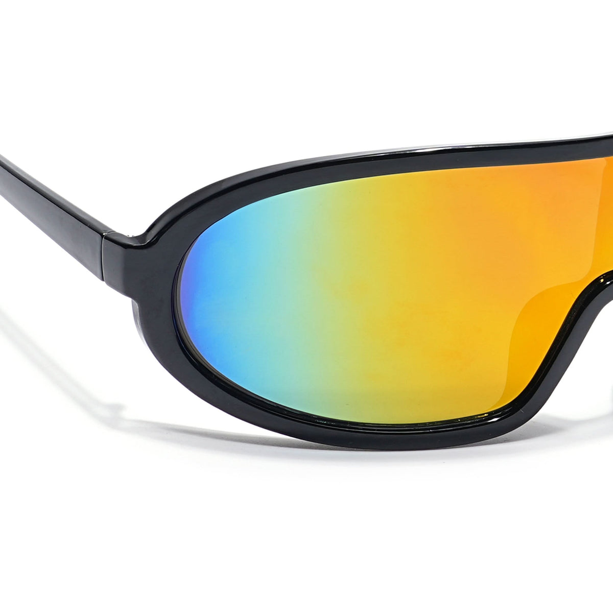 Eyejack Black Wrap Around Sunglasses for Men & Women (3699CL902)
