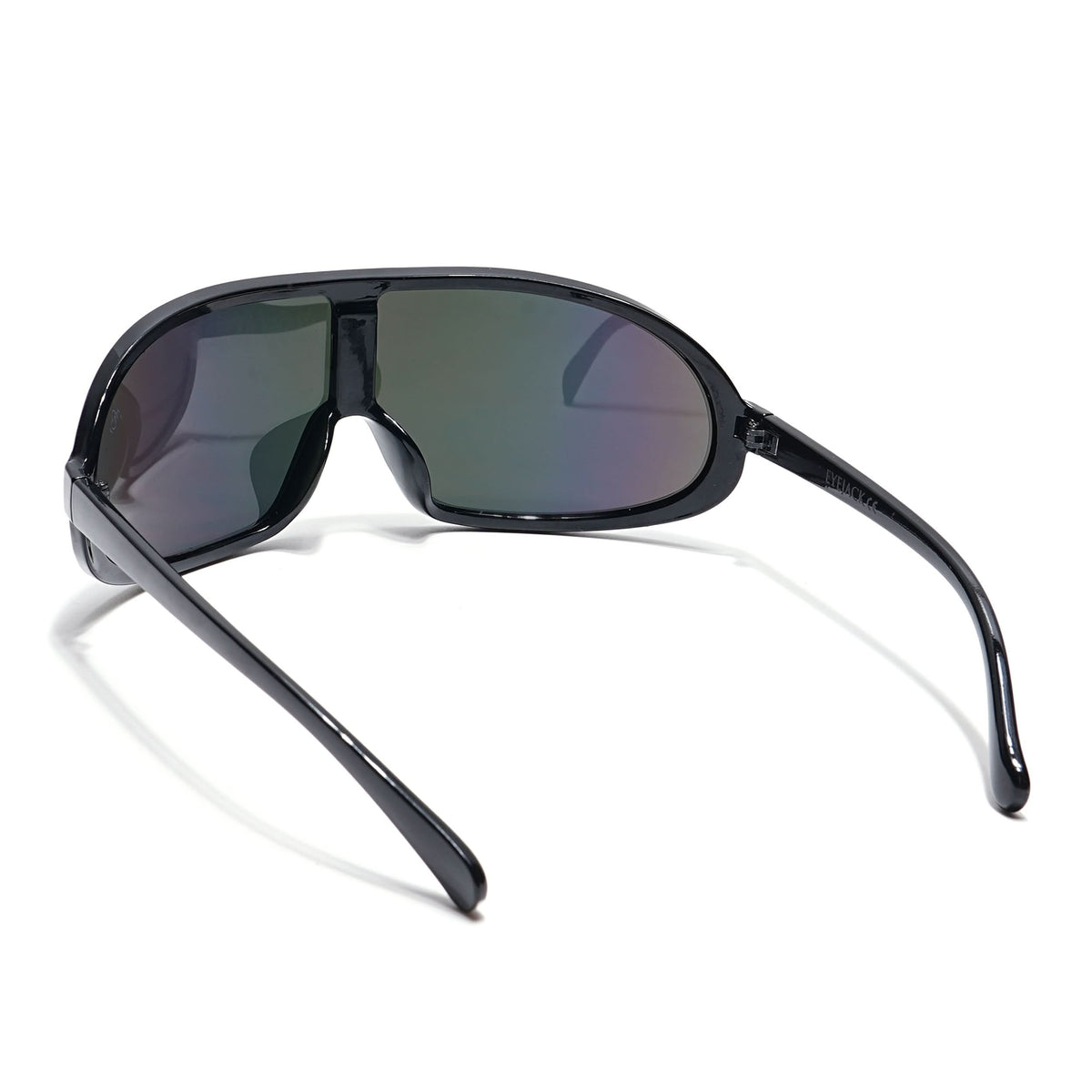 Eyejack Black Wrap Around Sunglasses for Men & Women (3699CL902)