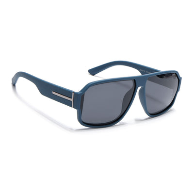 Eyejack Blue Wayfarer Polarized Sunglasses for Men & Women (3710PCL1204)