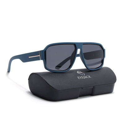 Eyejack Blue Wayfarer Polarized Sunglasses for Men & Women (3710PCL1204)