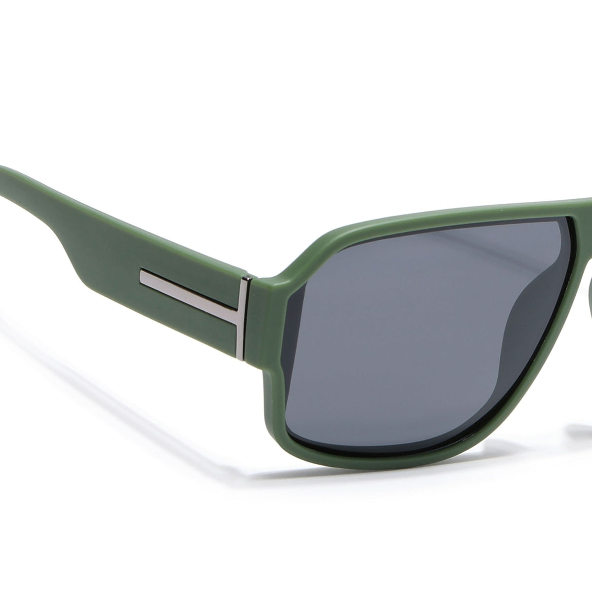 Eyejack Green Wayfarer Polarized Sunglasses for Men & Women (3710PCL1205)