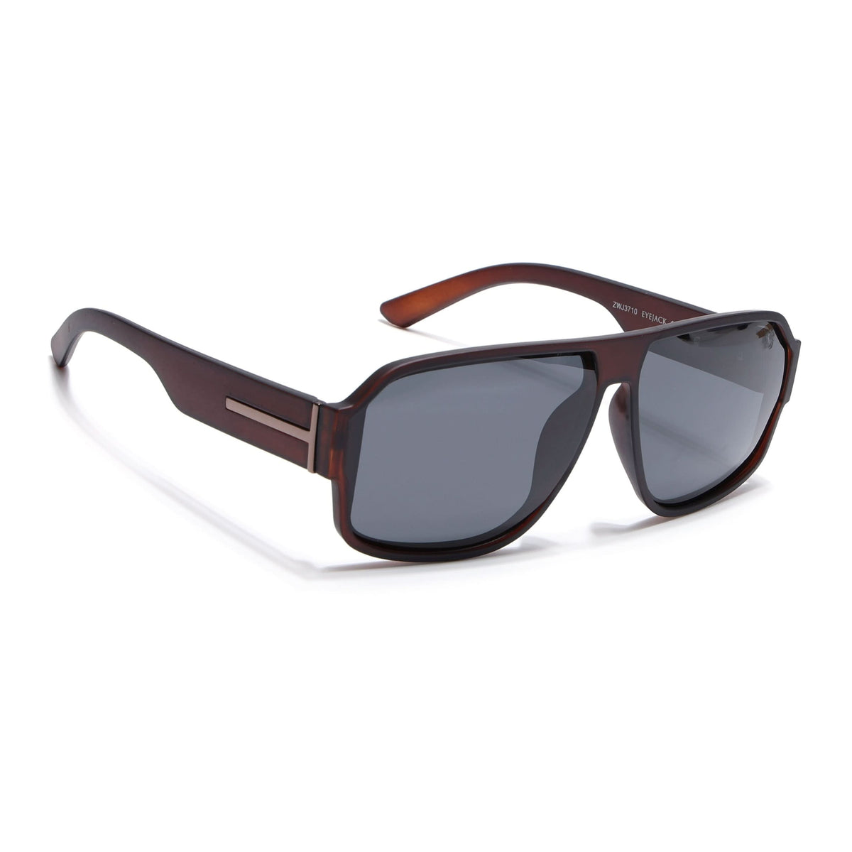Eyejack Brown Wayfarer Polarized Sunglasses for Men & Women (3710PCL1206)