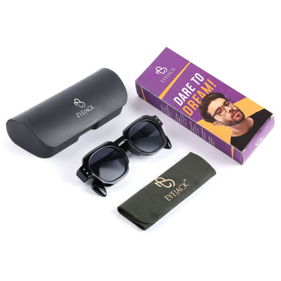 Milan - Black Round Sunglasses (3717CL990)