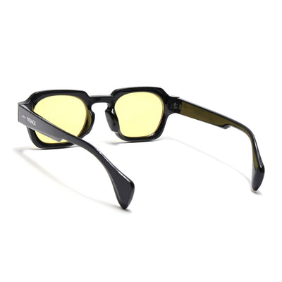 Milan - Black Round Sunglasses I Yellow Lense (3717CL991)