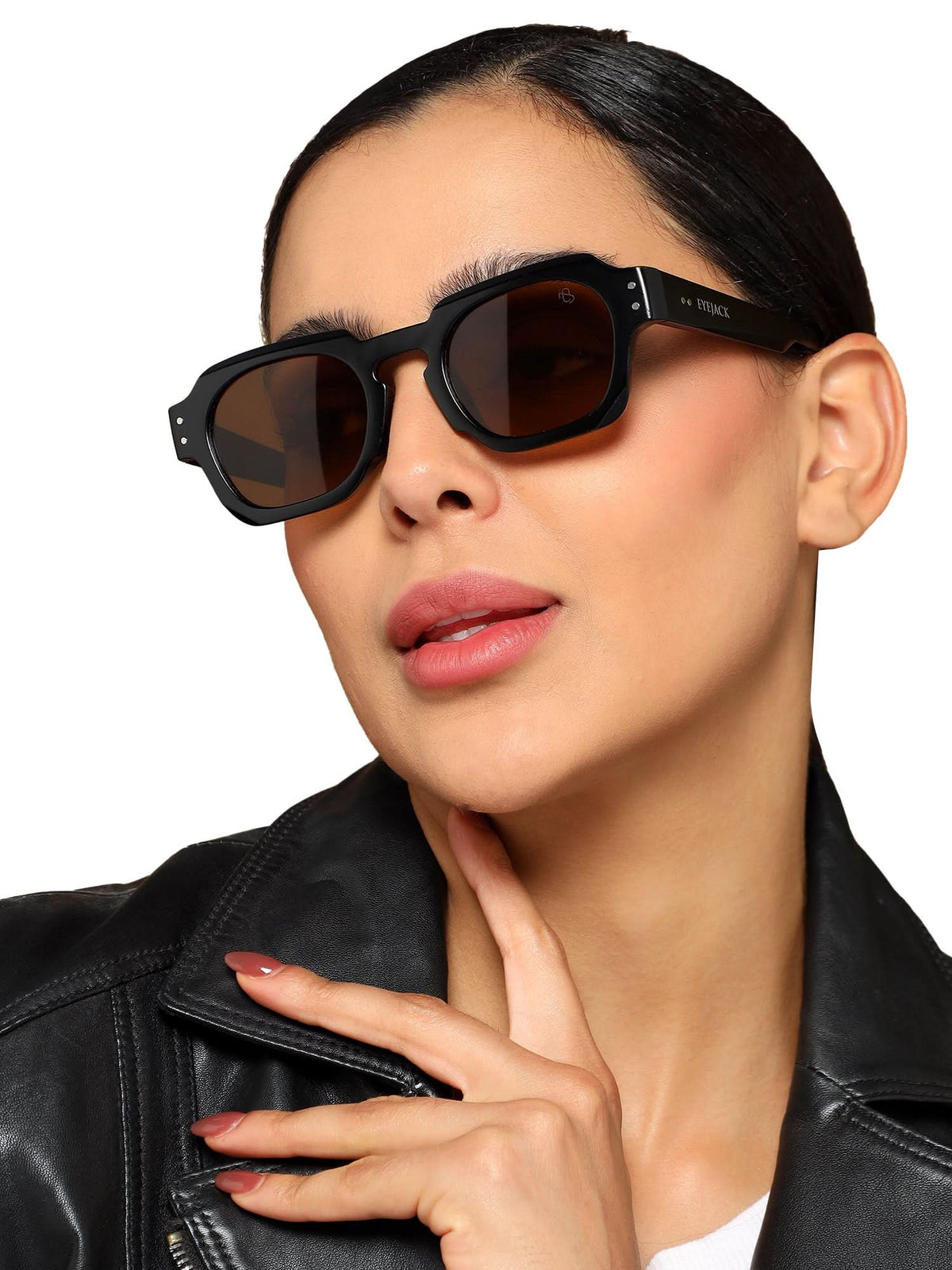 Milan - Black Round Sunglasses I Brown Lense (3717CL992)