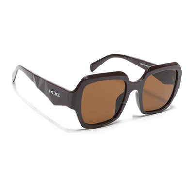 Eyejack Brown Oversize Sunglasses for Women (3732CL995)