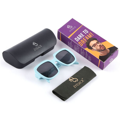 Eyejack Sky Blue Oversize Sunglasses for Women (3732CL996)