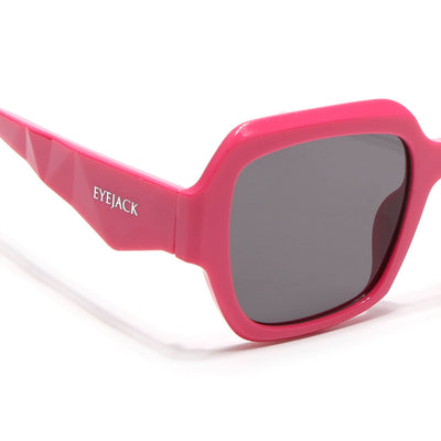 Eyejack Hot Pink Oversize Sunglasses for Women (3732CL998)