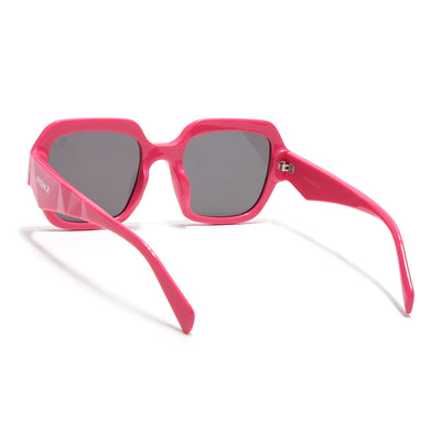 Eyejack Hot Pink Oversize Sunglasses for Women (3732CL998)