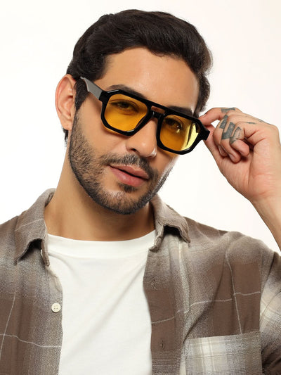 Solar - Yellow Lense I Shine Black Sunglasses - 3753CL508-C3