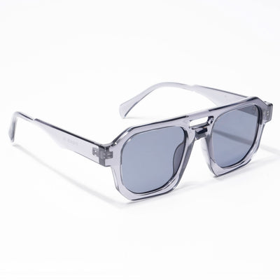 Eyejack Solar Square Sunglasses for Men & Women (Grey Lens | Grey Frame - 3753CL507-C2)