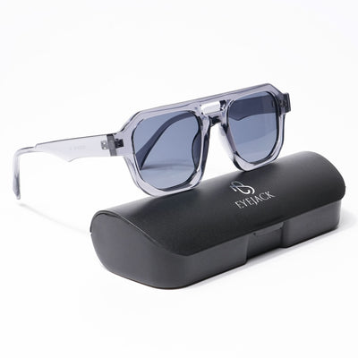 Eyejack Solar Square Sunglasses for Men & Women (Grey Lens | Grey Frame - 3753CL507-C2)