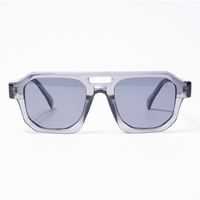 Eyejack Solar Square Sunglasses for Men & Women (Grey Lens | Grey Frame - 3753CL507-C2)